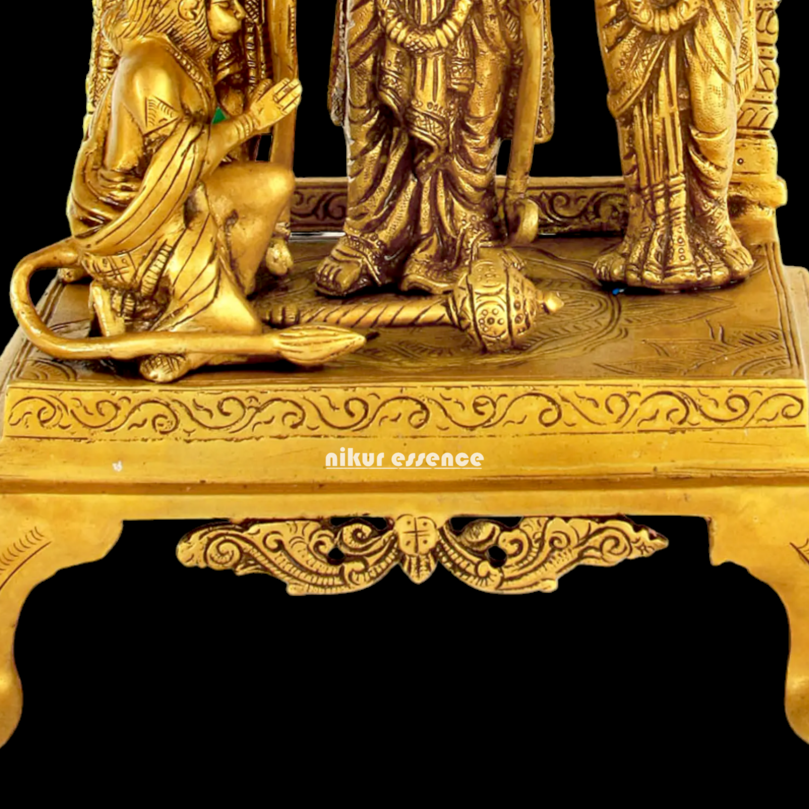 Large Ram Parivar Darbar Pure Brass idol - 13.75 Inches