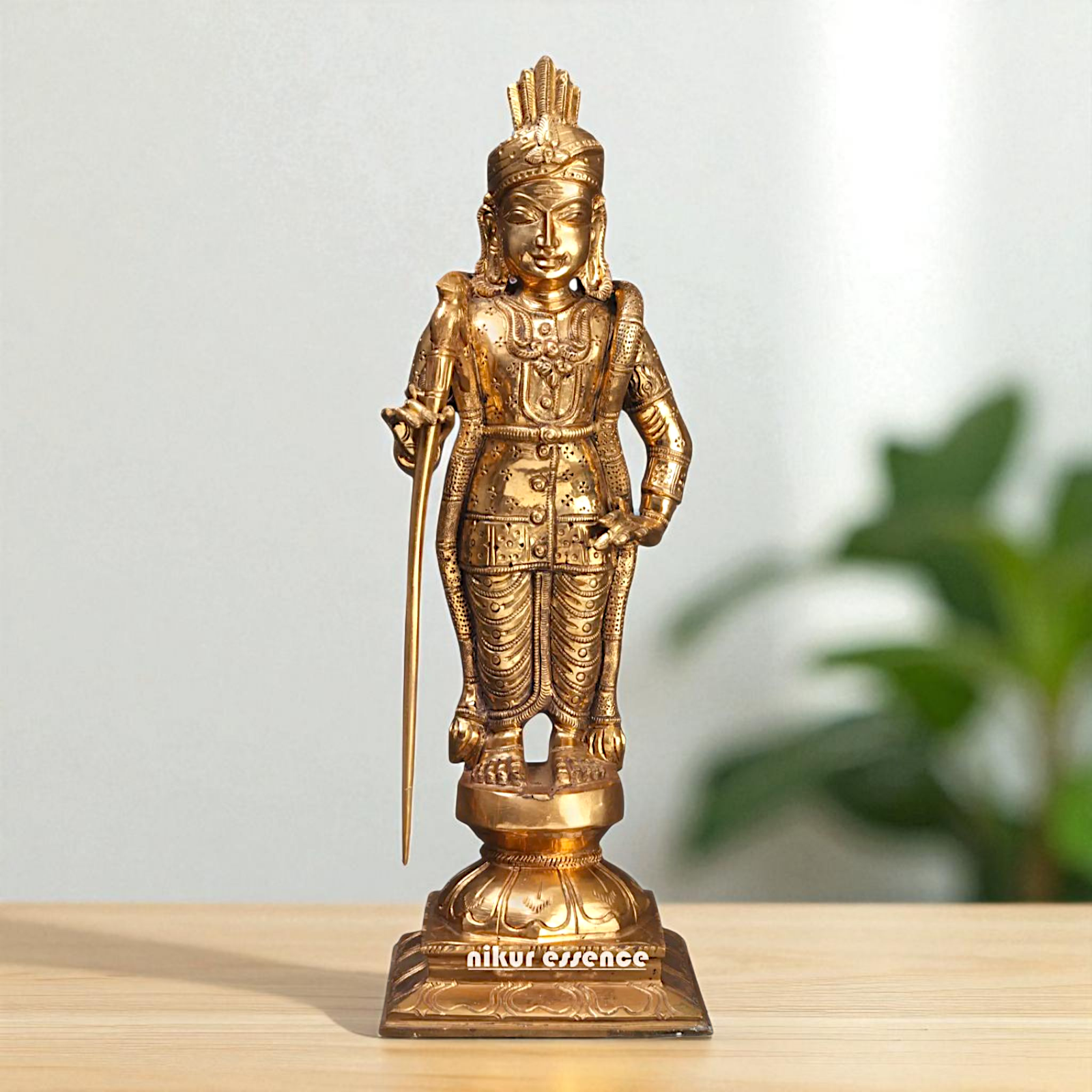 Lord Kumar Kartikeya God Standing Bronze/Panchaloha idol - 13 Inches ...