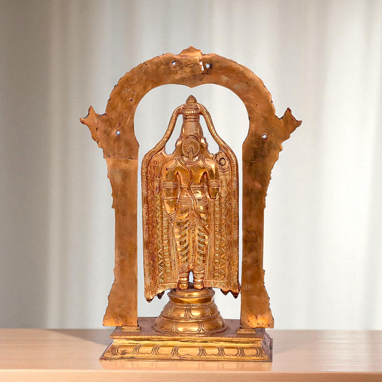 Venkateshwara Tirupati Balaji Standing Bronze Panchaloha idol - 19 Inches Nikuressence