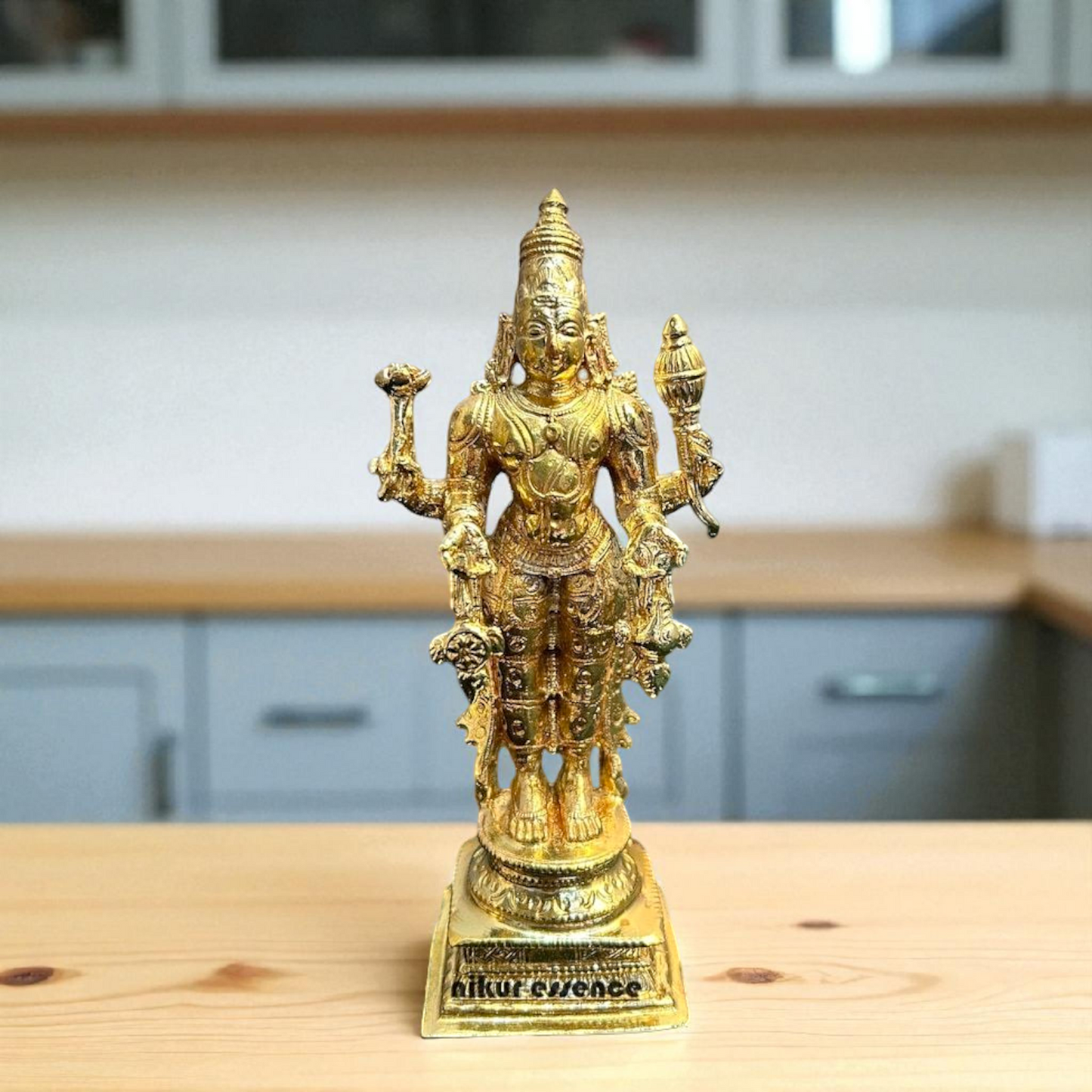 Lord Vishnu Narayan swamy Standing Bronze/Panchaloha idol - 6.8 Inches Nikuressence