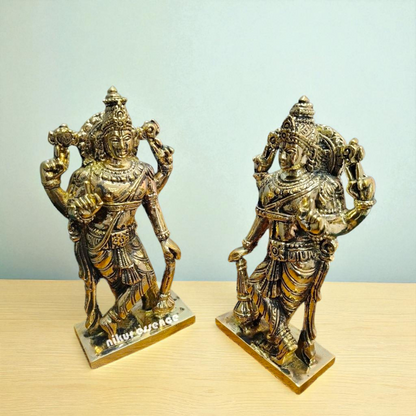 vishnu Dwarapalakas standing Panchaloha Bronze idol - 6.8 Inches Nikuressence