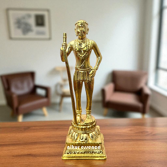 Subramanya Swamy standing Bronze/Panchaloha idol - 5.2 Inches Nikuressence