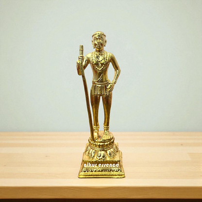 Subramanya Swamy standing Bronze/Panchaloha idol - 5.2 Inches Nikuressence