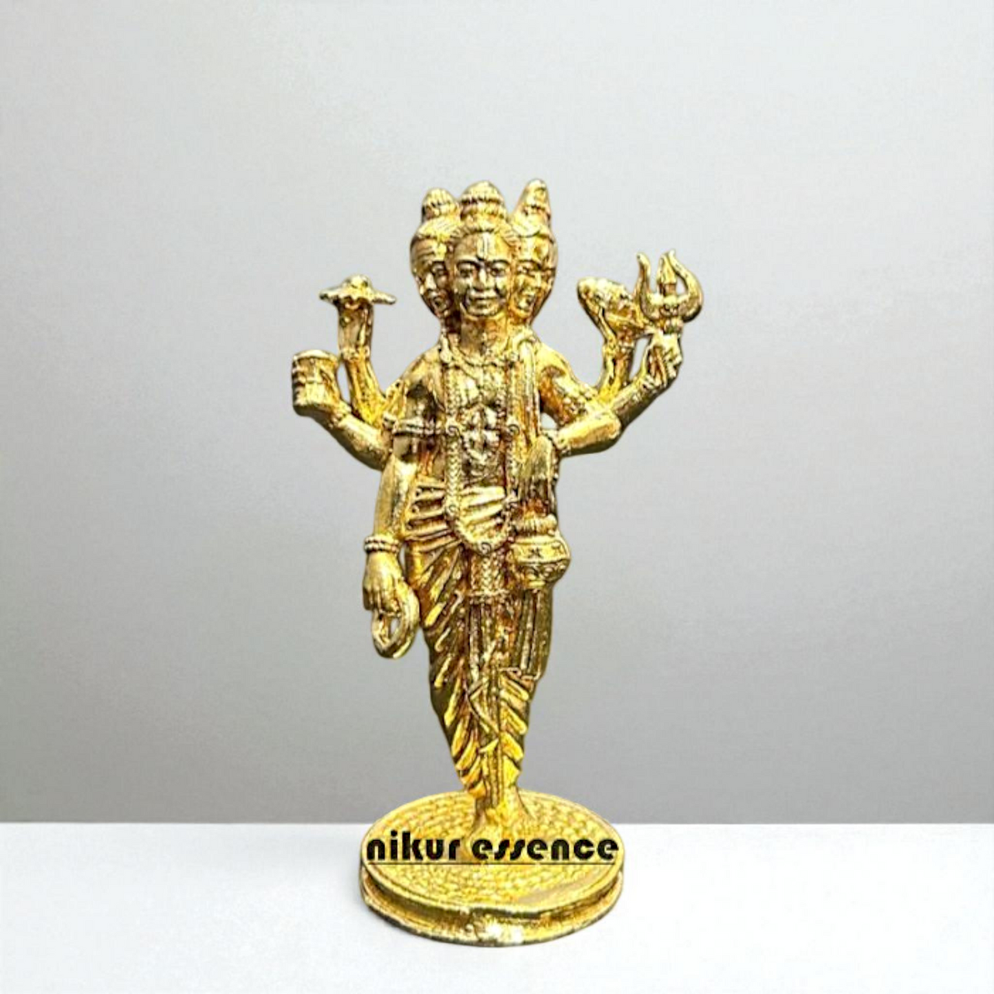 Lord Dattatreya swamy Standing with Blessing Bronze/Panchaloha idol - 3 Inches Nikuressence