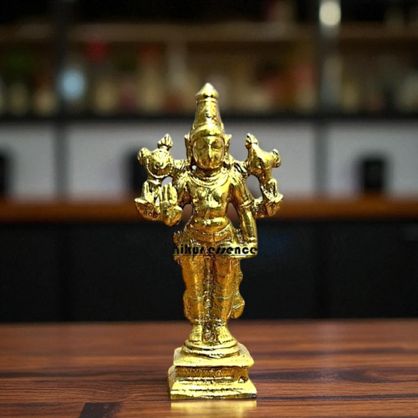 Varadaraja standing with Blessing Bronze/Panchaloha idol - 4 Inches