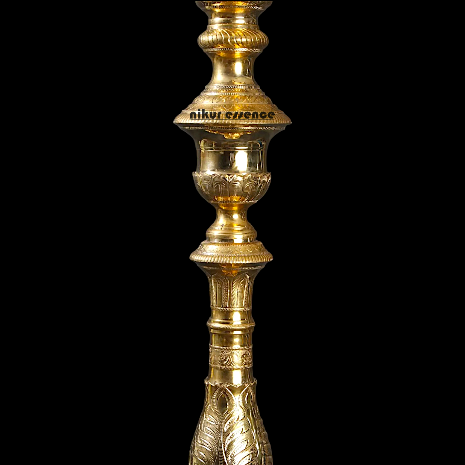 Traditional Brass Kuthu Vilakku with Annam Motif – Nikur Essence Nikuressence