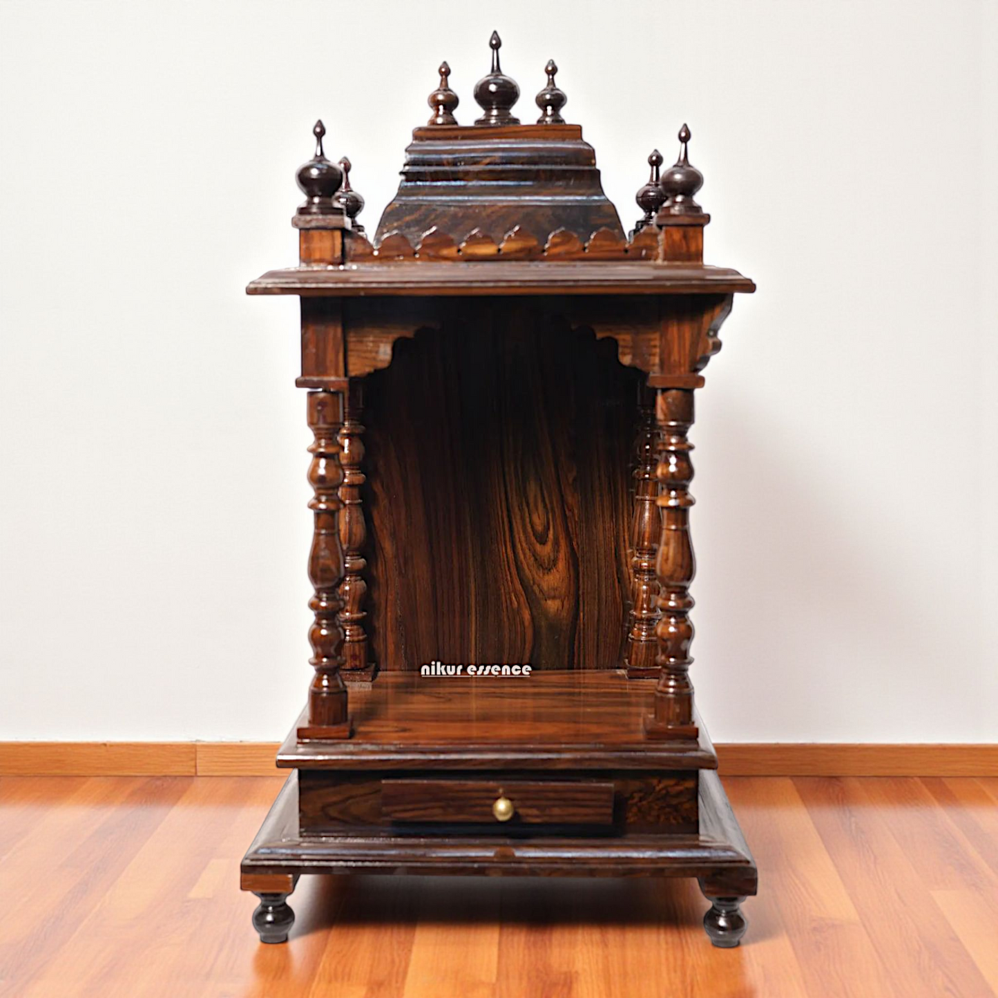 Traditional Handmade Wooden Temple – by Nikur Essence Nikuressence