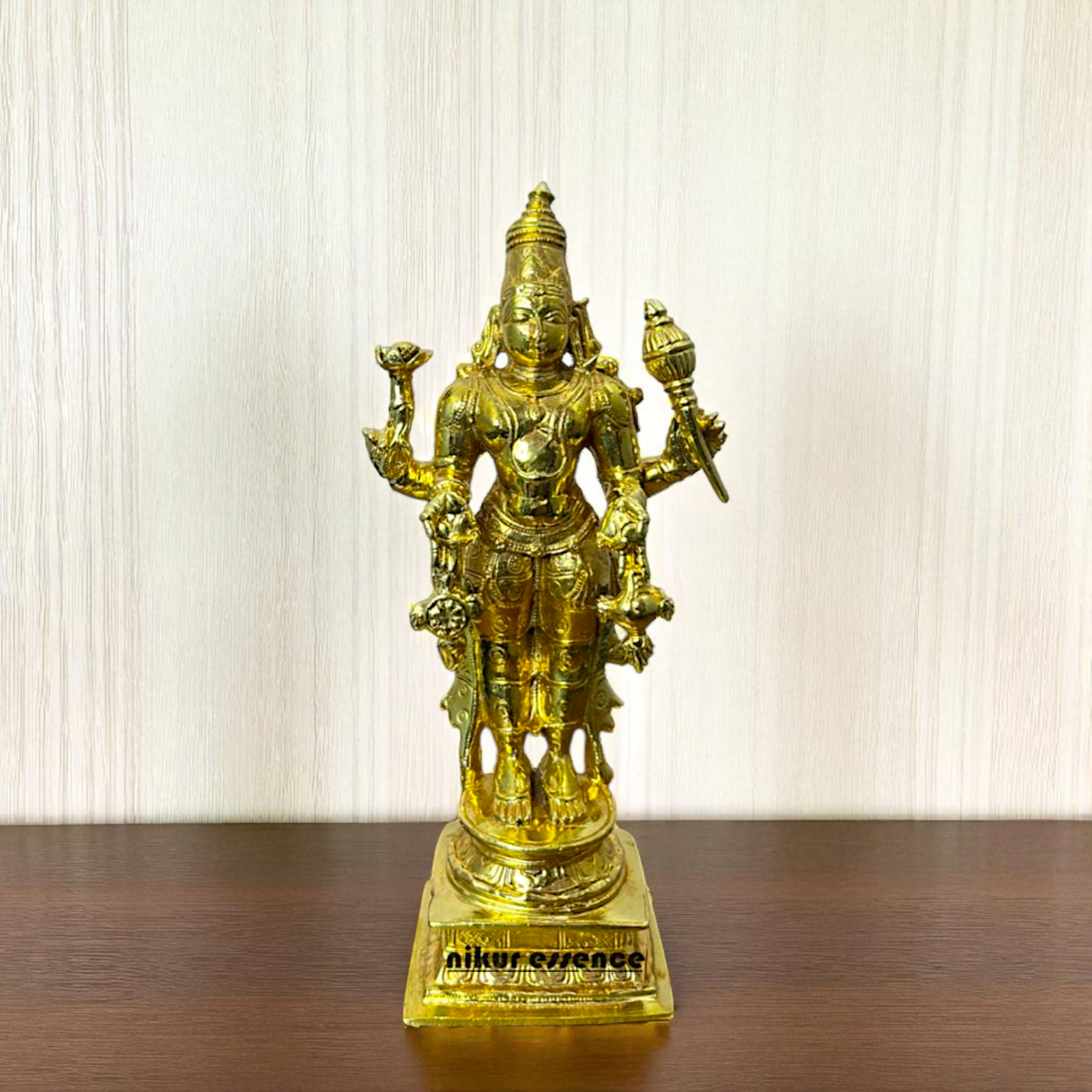 Keshav Narayan – Graceful Standing Form of Vishnu | Panchaloha Idol by Nikur Essence Nikuressence
