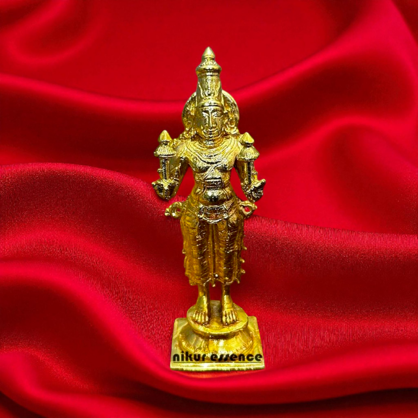 Lord Suryanarayana Swamy Idol in Authentic Panchaloha – Divine Sun God Sculpture for Pooja, Temple, or Decor Handcrafted Panchaloha Statue Nikuressence