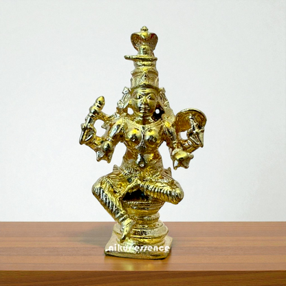 Kolhapuri Mahalakshmi Panchaloha Statue Traditional Goddess Idol – Handcrafted South Maharashtra Devi Murti by Nikur Essence Nikuressence