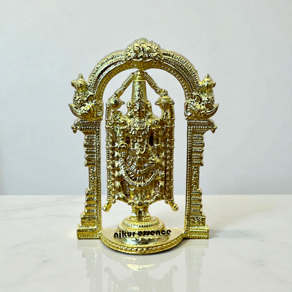 Tirupati Balaji Idol in Authentic Panchaloha by Nikur Essence – Handcrafted Divine Lord Venkateswara Sculpture Nikuressence