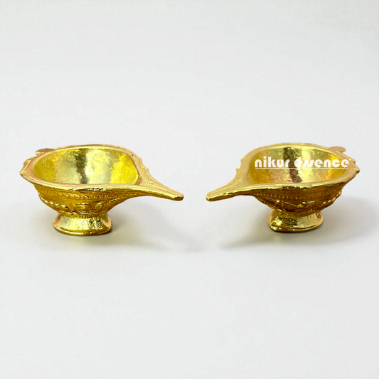Nikur Essence – Handcrafted Traditional Indian pair Diya Deepam for Pooja Nikuressence