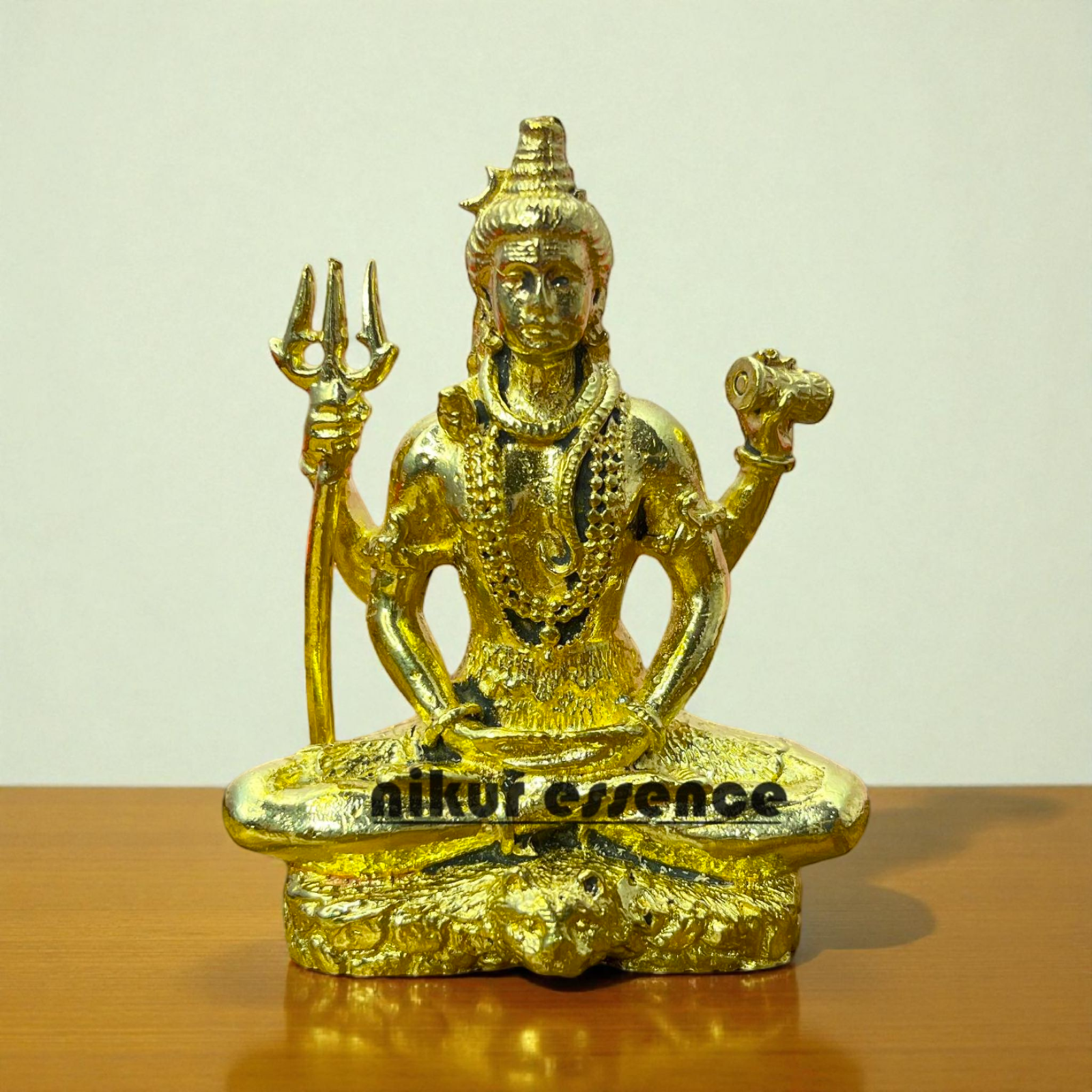 Nikur Essence Lord Shiva Idol in Panchaloha – Handcrafted Antique Finish Divine Sculpture for Home, Temple, Meditation & Vastu Nikuressence