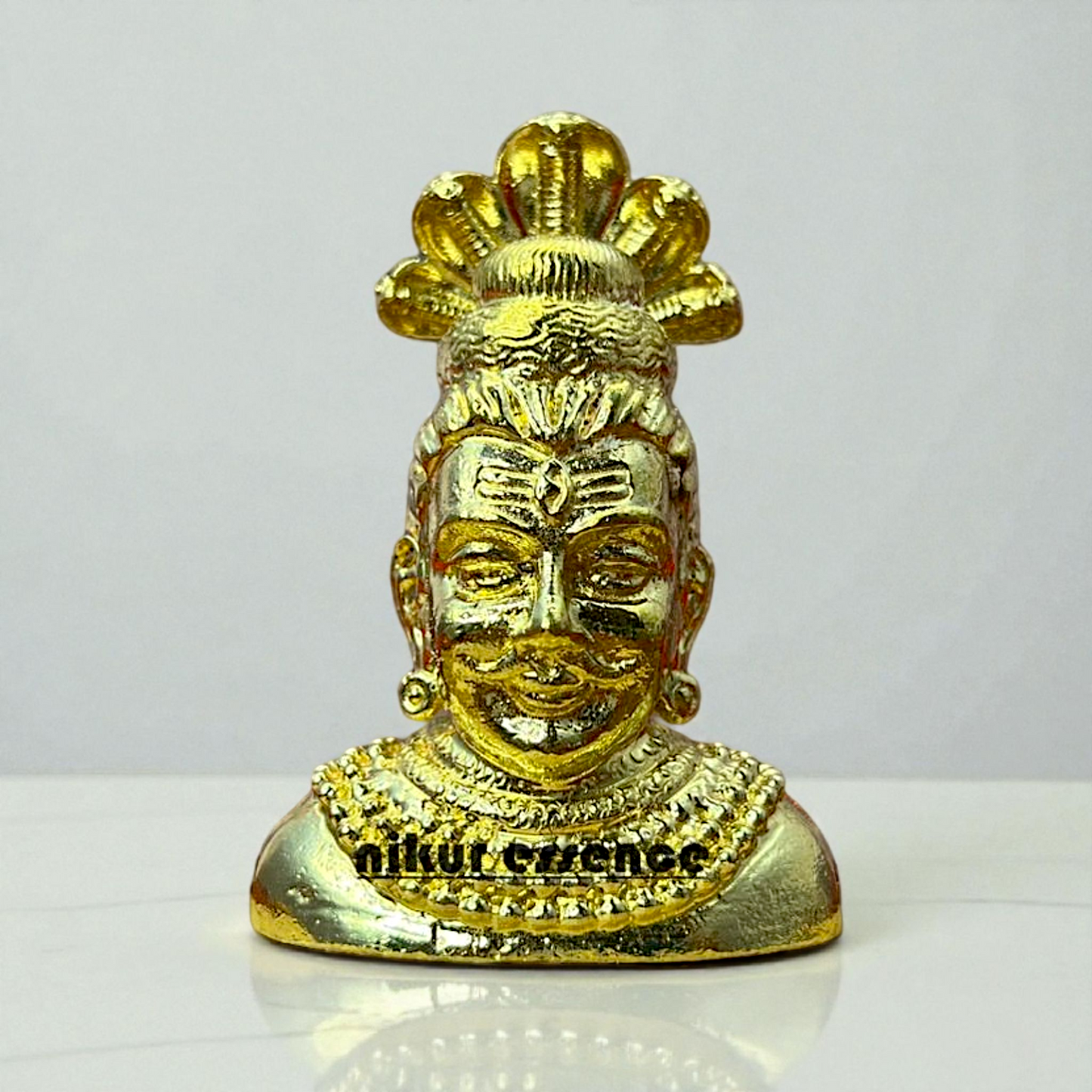 Nikur Essence Panchaloha Mangeshwar Shiva Idol – Handmade Sacred Lord Shiva Statue for Temple, Pooja Room, Spiritual Decor & Gifting Nikuressence