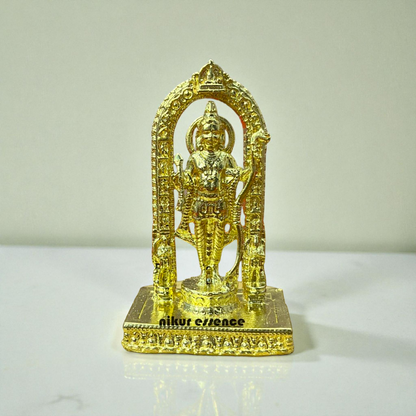 Nikur Essence Panchaloha Ram Lalla Idol – Handmade Divine Baby Ram Statue for Pooja, Temple, Spiritual Decor Nikuressence