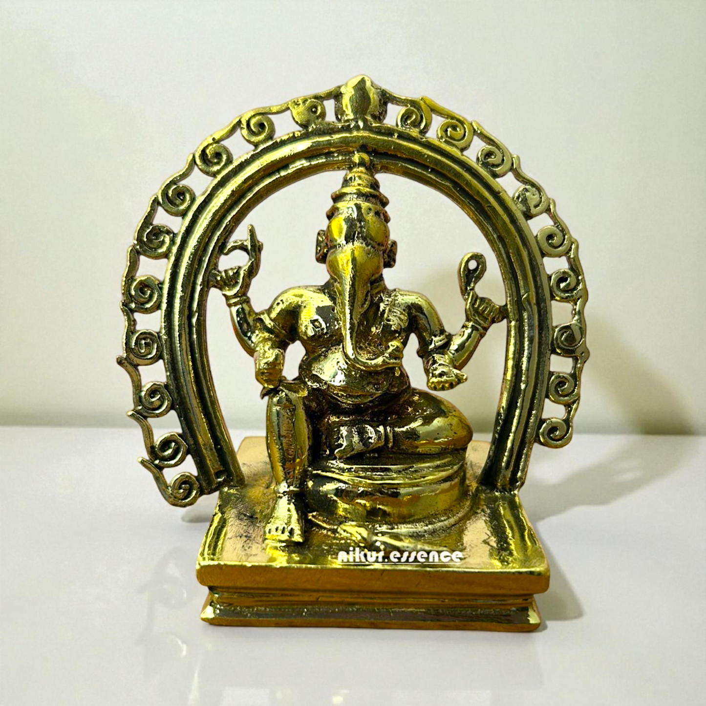 Nikur Essence Panchaloha Ganesha Idol – Handcrafted Five-Metal Ganpati Statue for Home Temple, Vastu Pooja Nikuressence