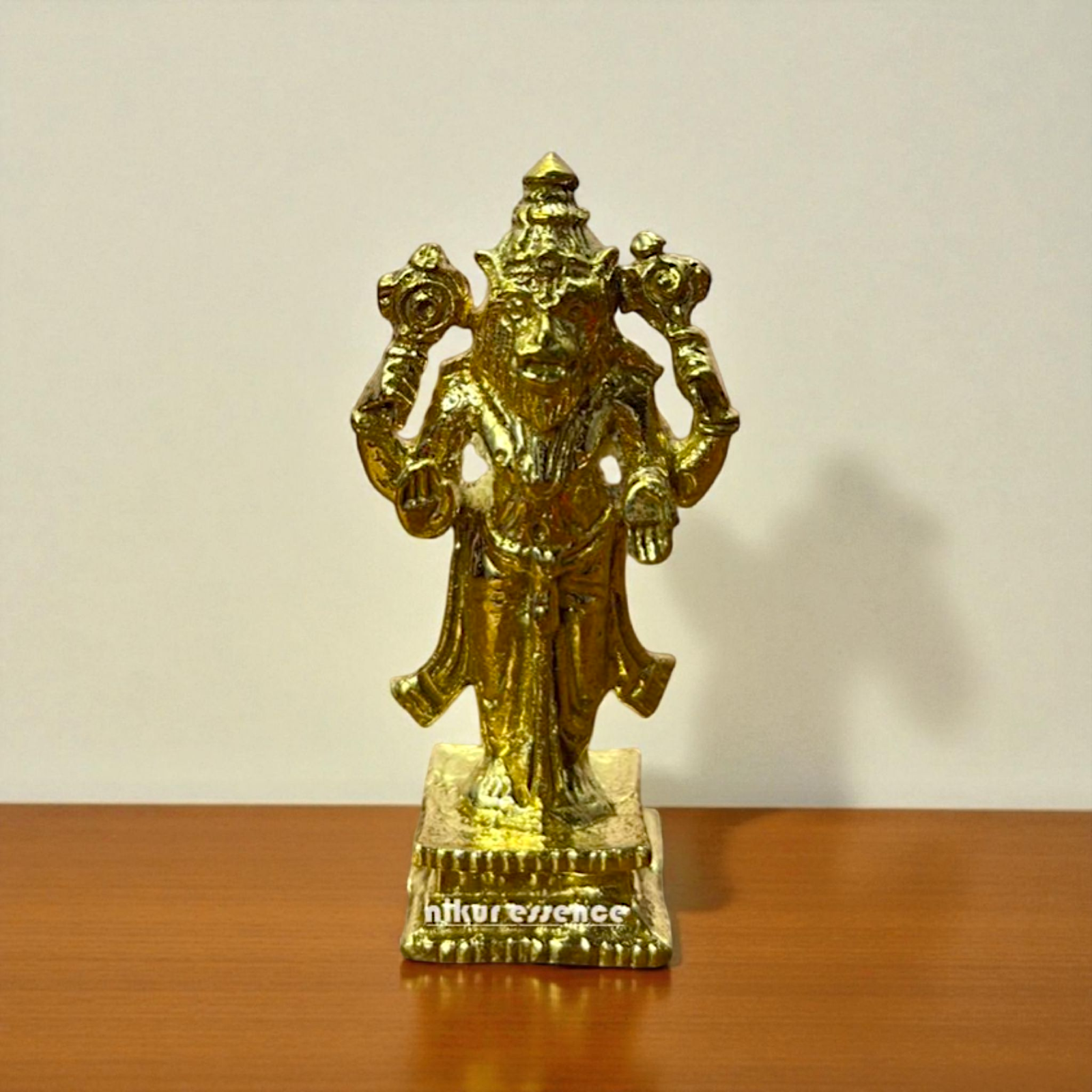 Nikur Essence Panchaloha Narasimha Vishnu Idol – Handcrafted Five-Metal Fierce Avatar of Vishnu for Home Temple, Pooja Decor, Vastu Protection Nikuressence