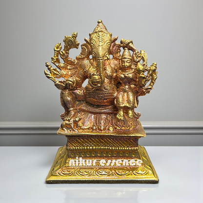 Nikur Essence Panchaloha Ganesha Idol – Exquisite Handcrafted Metal Statue of Lord Ganesh Nikuressence
