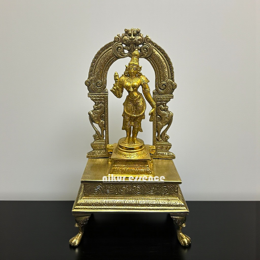 Nikur Essence Murugan Swamy Panchaloha Idol, Exquisite Handcrafted Hindu Deity Statue, Spiritual Home Decor Nikuressence