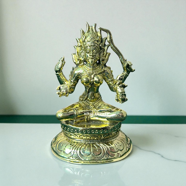 Nikur Essence Divine Goddess Dakshina Kali Ma Panchaloha Idol – Exquisite Handmade Panchaloha Kali Mata Sculpture