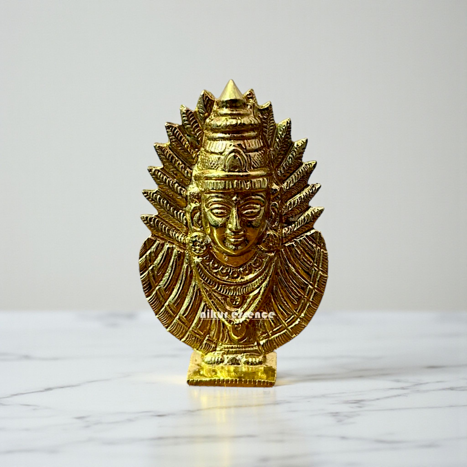 Nikur Essence Divine Goddess Renuka Yellamma Panchaloha Idol – Exquisite Handmade Panchaloha Devi Sculpture for Worship Nikuressence