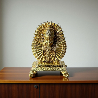 Nikur Essence Divine Goddess Renuka Yellamma Panchaloha Idol – Exquisite Handmade Panchaloha Devi Statue for Worship Nikuressence