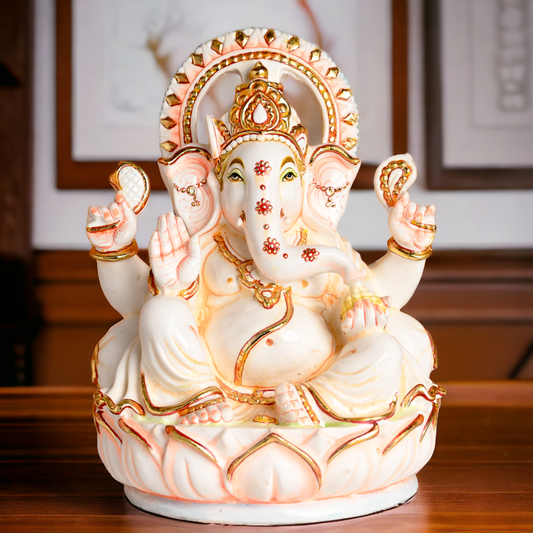 Buy Cultured Marble Ganesha Statue - Lord Ganesha Idol Nikuressence Buy Lord Ganesha Idol Exquisite Indian Artistry Marble Ganesha Sculpture for Meditation Ganesha Idol Handcrafted Lord Ganesha Idol in White Marble lord ganesha marble statue marble ganesh murti marble ganesh murti near me marble ganesh murti price Marble Ganesha Marble Ganesha Sculpture for Spiritual Growth marble ganesha statue Marble Ganesha Statue for Home Decor pure white marble ganesh statue Spiritual Growth Marble Ganesha