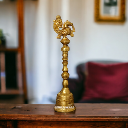 Buy peacock Bell brass - 10 Inches