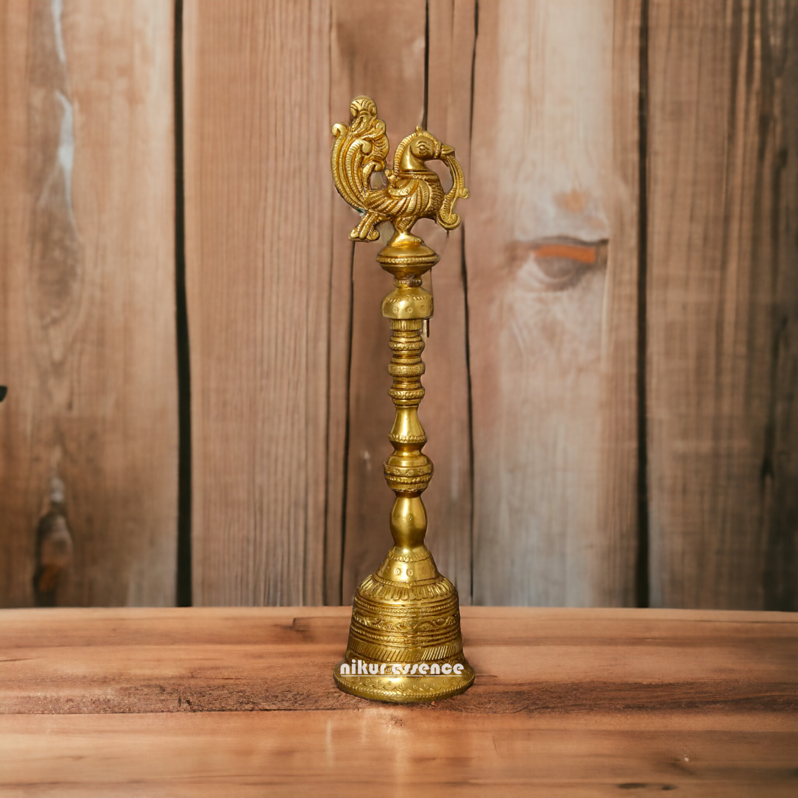 Buy peacock Bell brass - 10 Inches