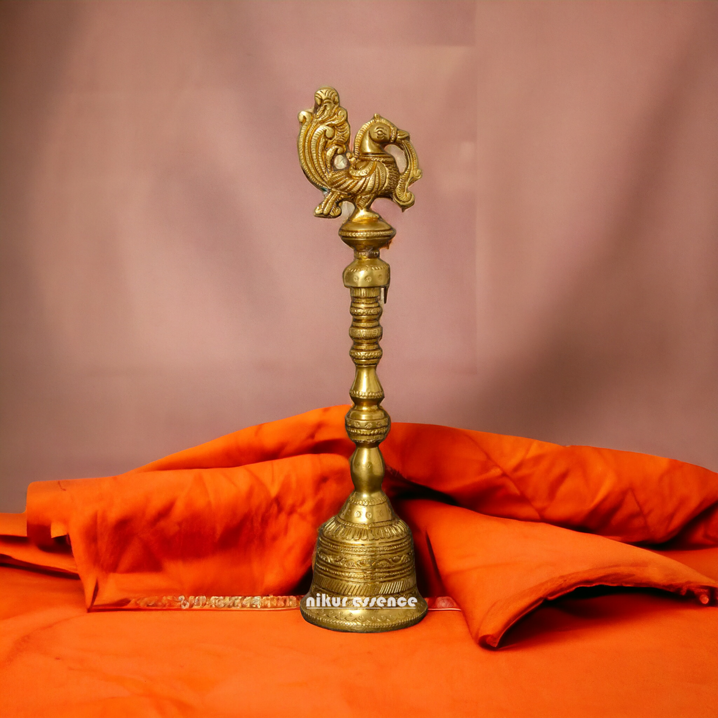 Buy peacock Bell brass - 10 Inches