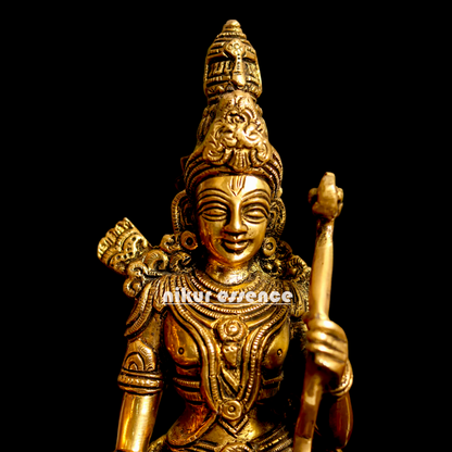 Antique Brass Ram Parivar Darbar idol - 12 inches