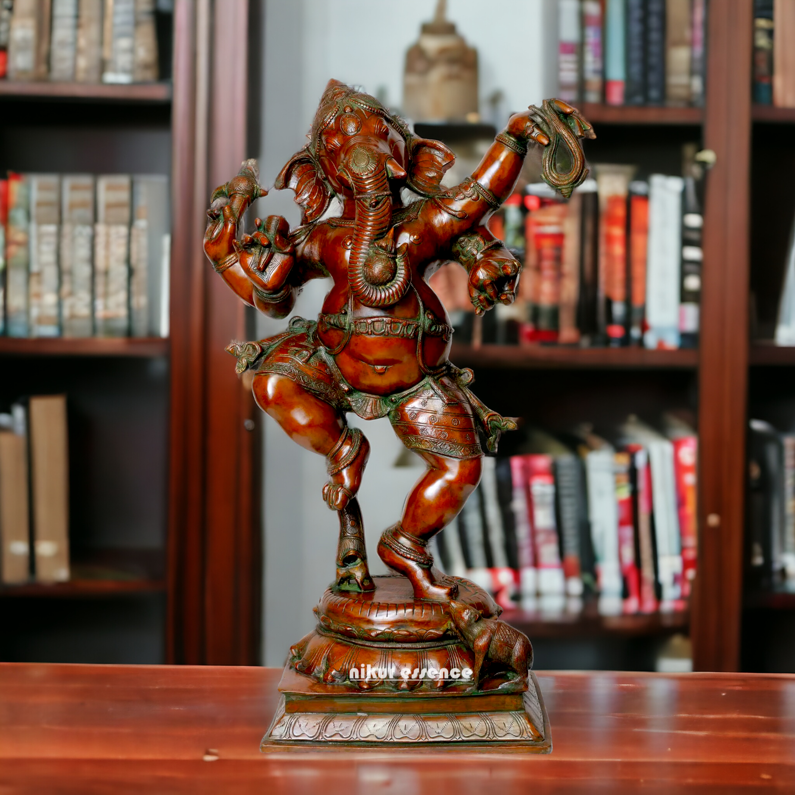 Brass Ganesha Ganpati Dance idol - 40 inches