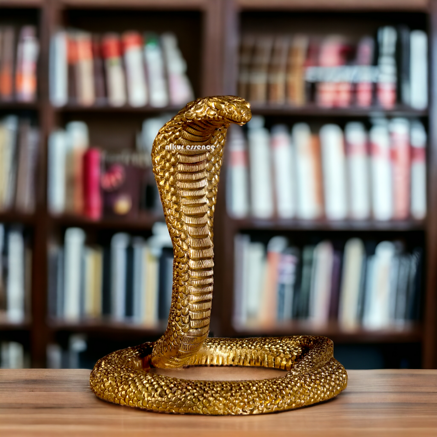 Pure Brass Snake statue - 7.75 inches