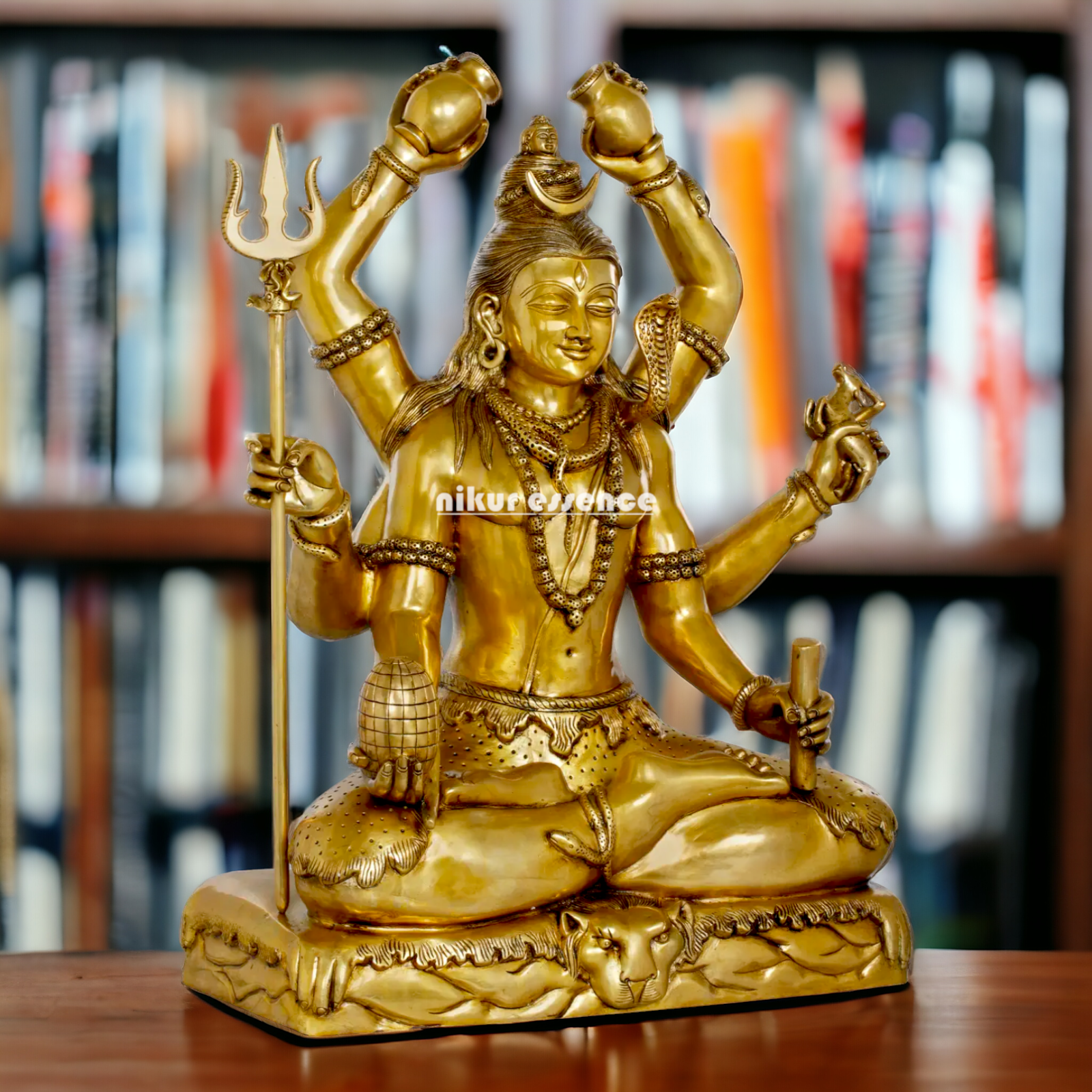 Pure Brass Shiva Meditation statue - 31 inches