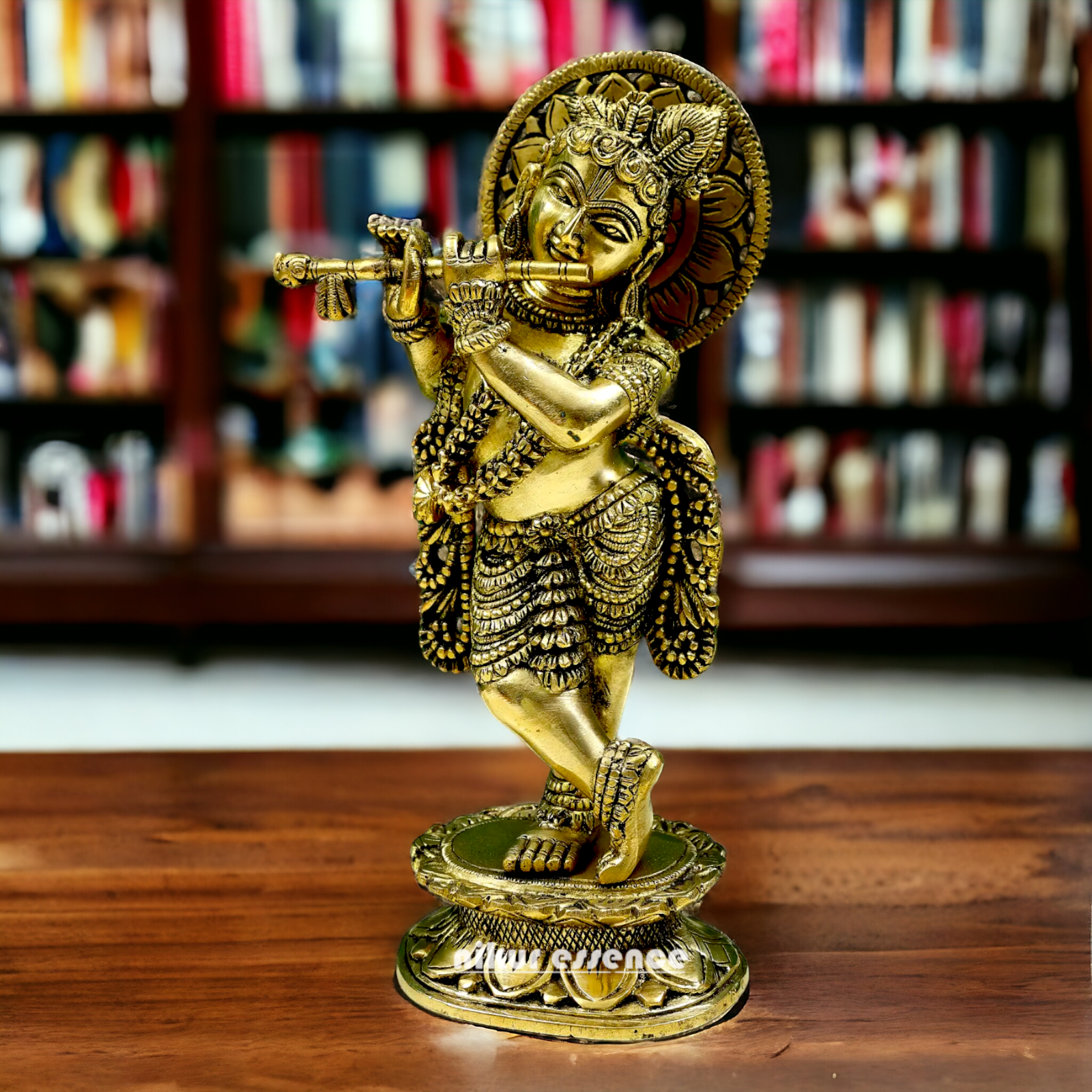 Solid brass Krishna Standing idol - 12 inches