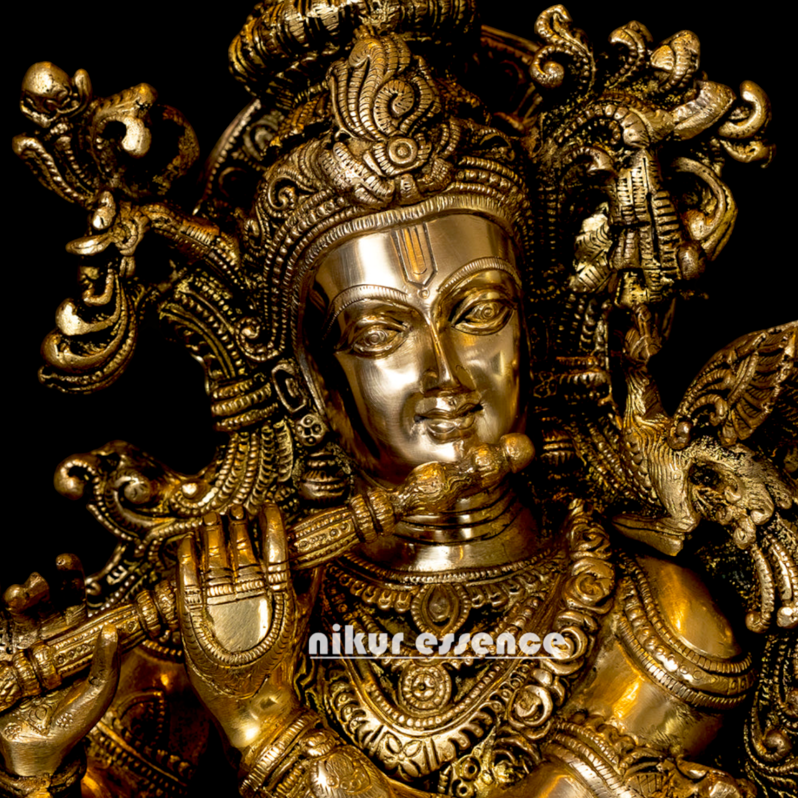 Big Krishna Govinda Bhagwan Solid Brass idol - 29 inches