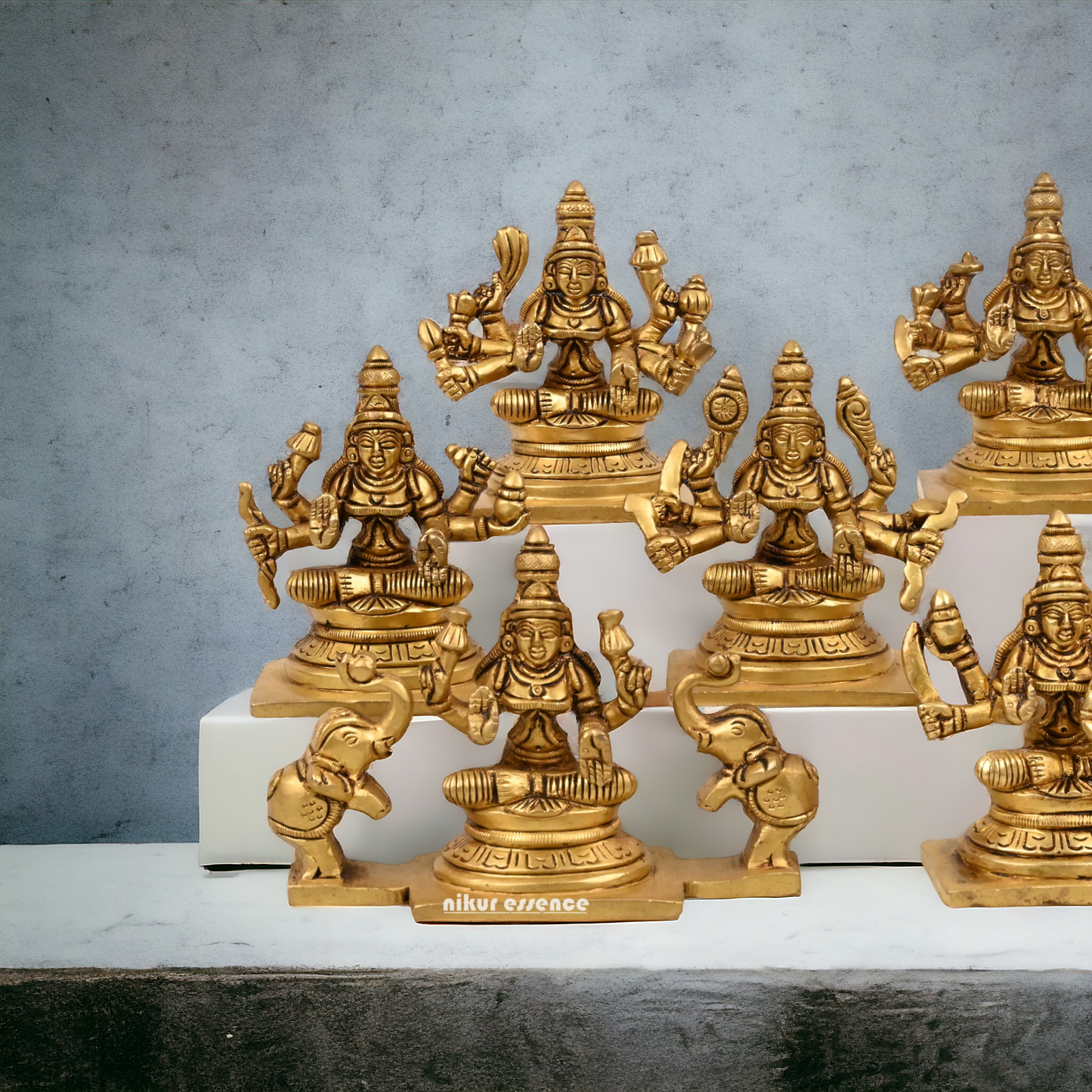 Buy Ashtalakshmi in Brass - 3.5 inch Idols Nikuressence