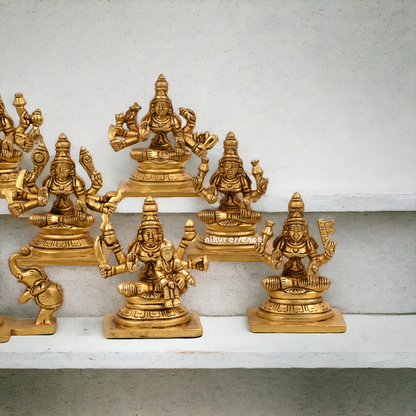 Buy Ashtalakshmi in Brass - 3.5 inch Idols Nikuressence