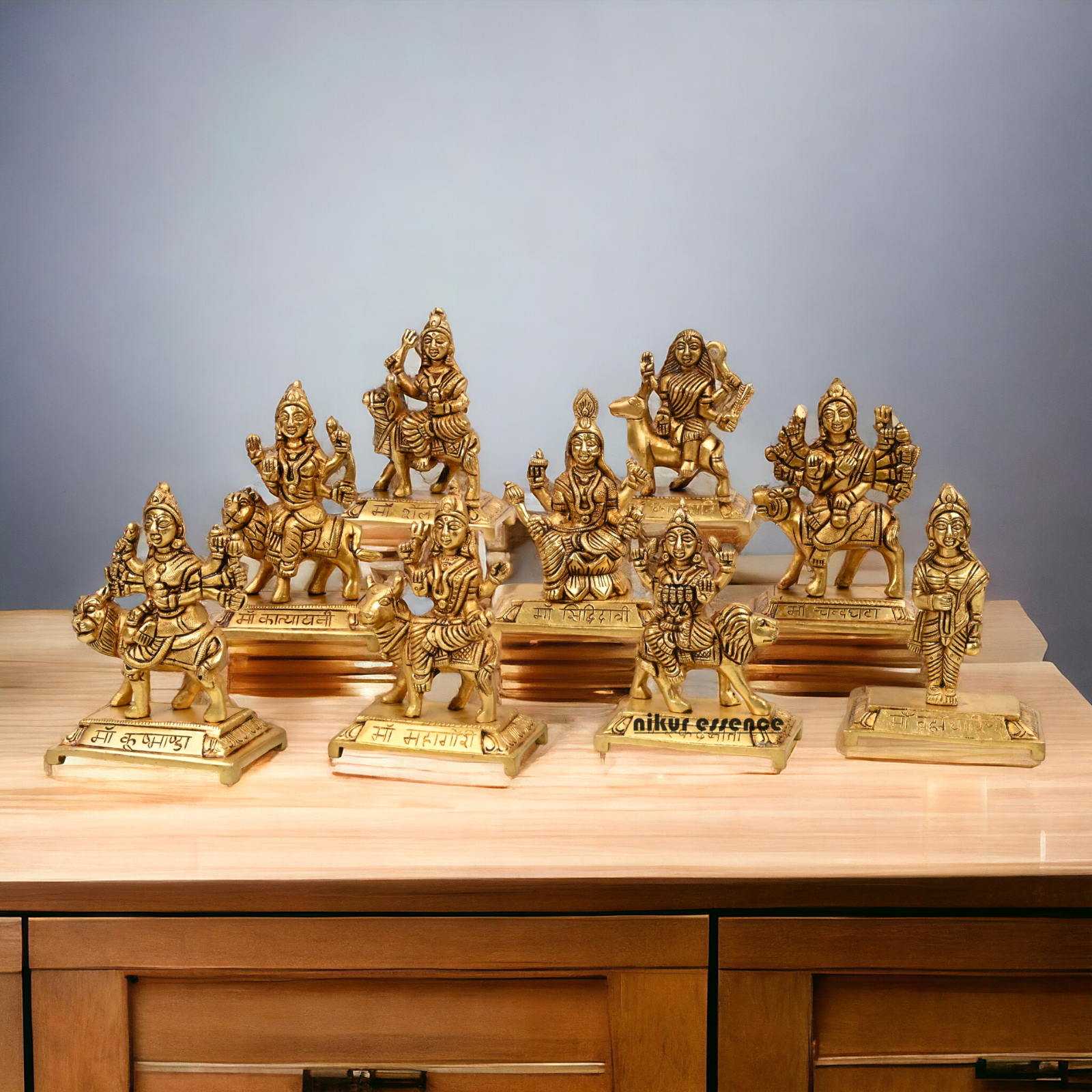 Pure Brass Navdurga idols Set -buy now Idols Nikuressence