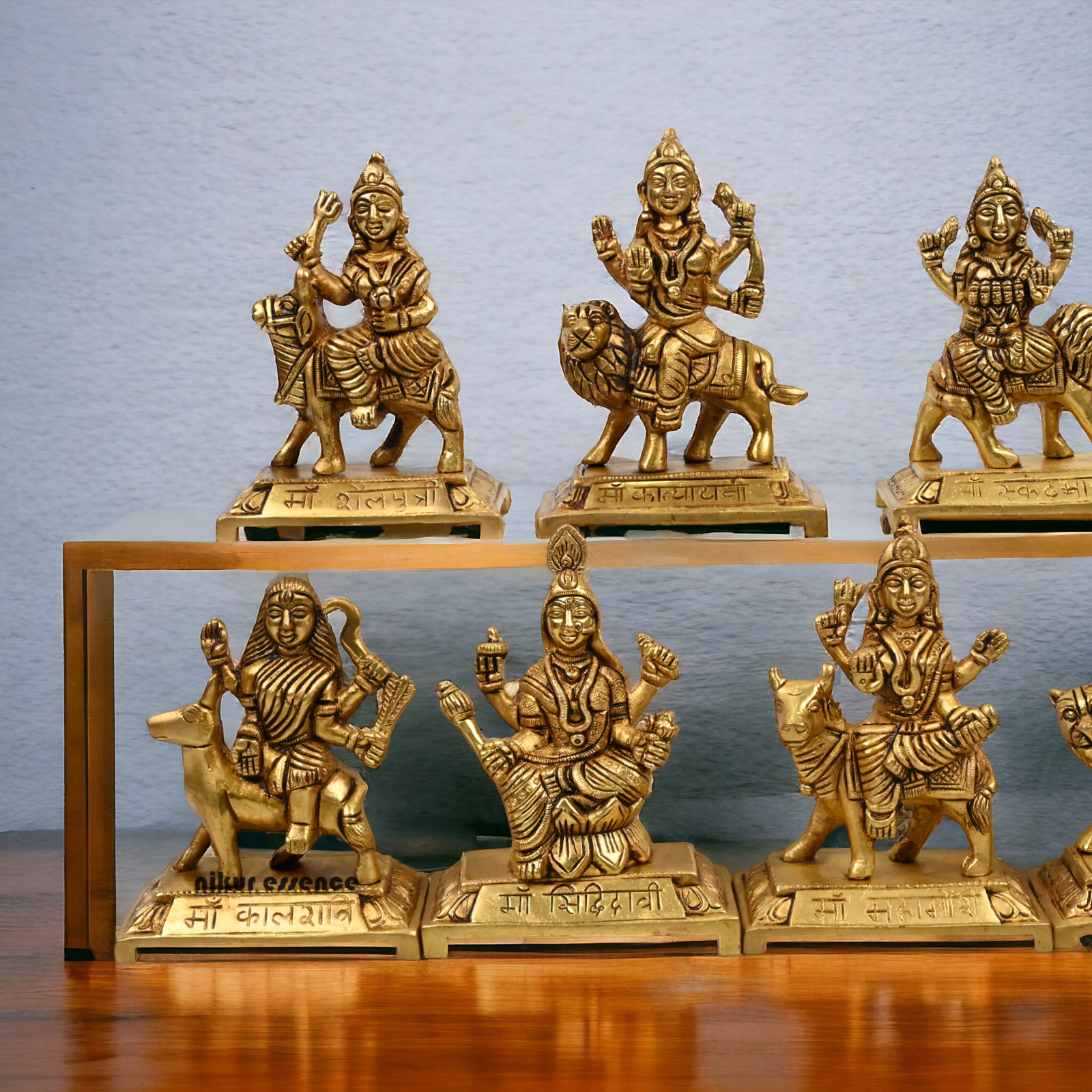 Buy Brass Navdurga Idols- 3 Inch Idols Nikuressence