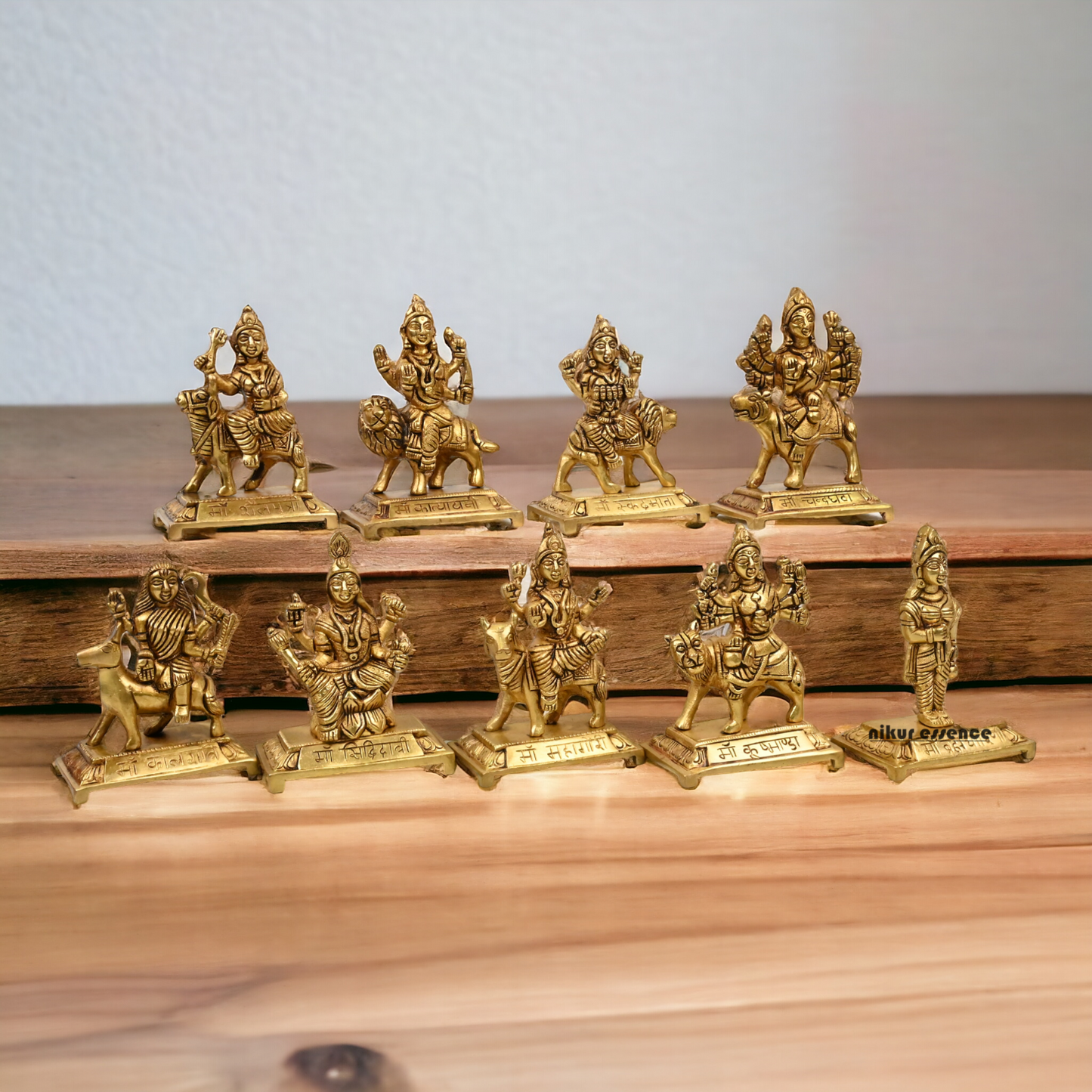 Buy Brass Navdurga Idols- 3 Inch Idols Nikuressence