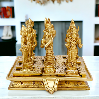 Buy Navagraha Solid Brass Pooja Idol- 10 inches