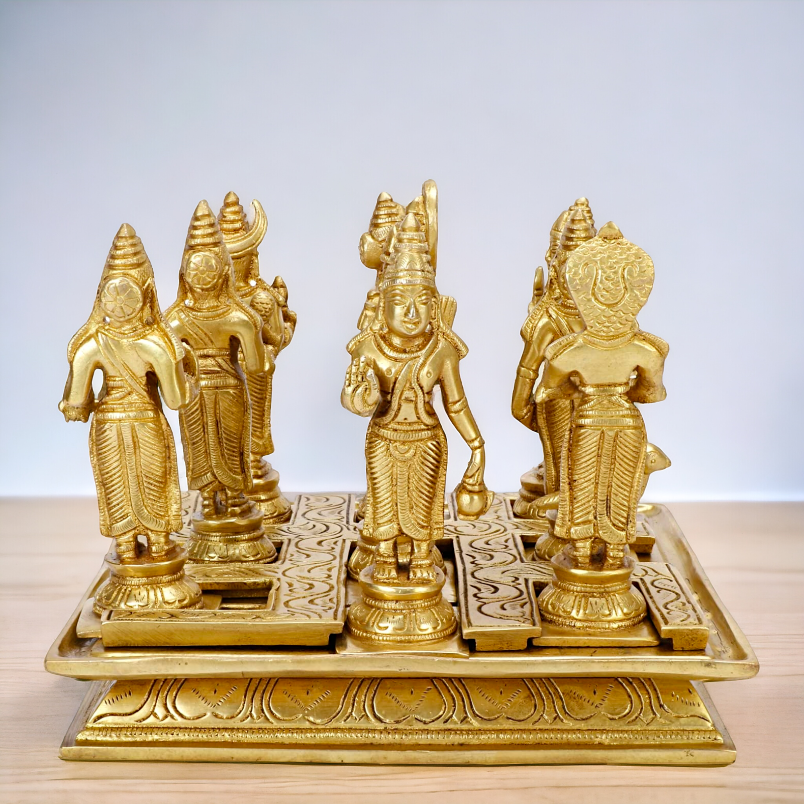 Buy Navagraha Solid Brass Pooja Idol- 10 inches