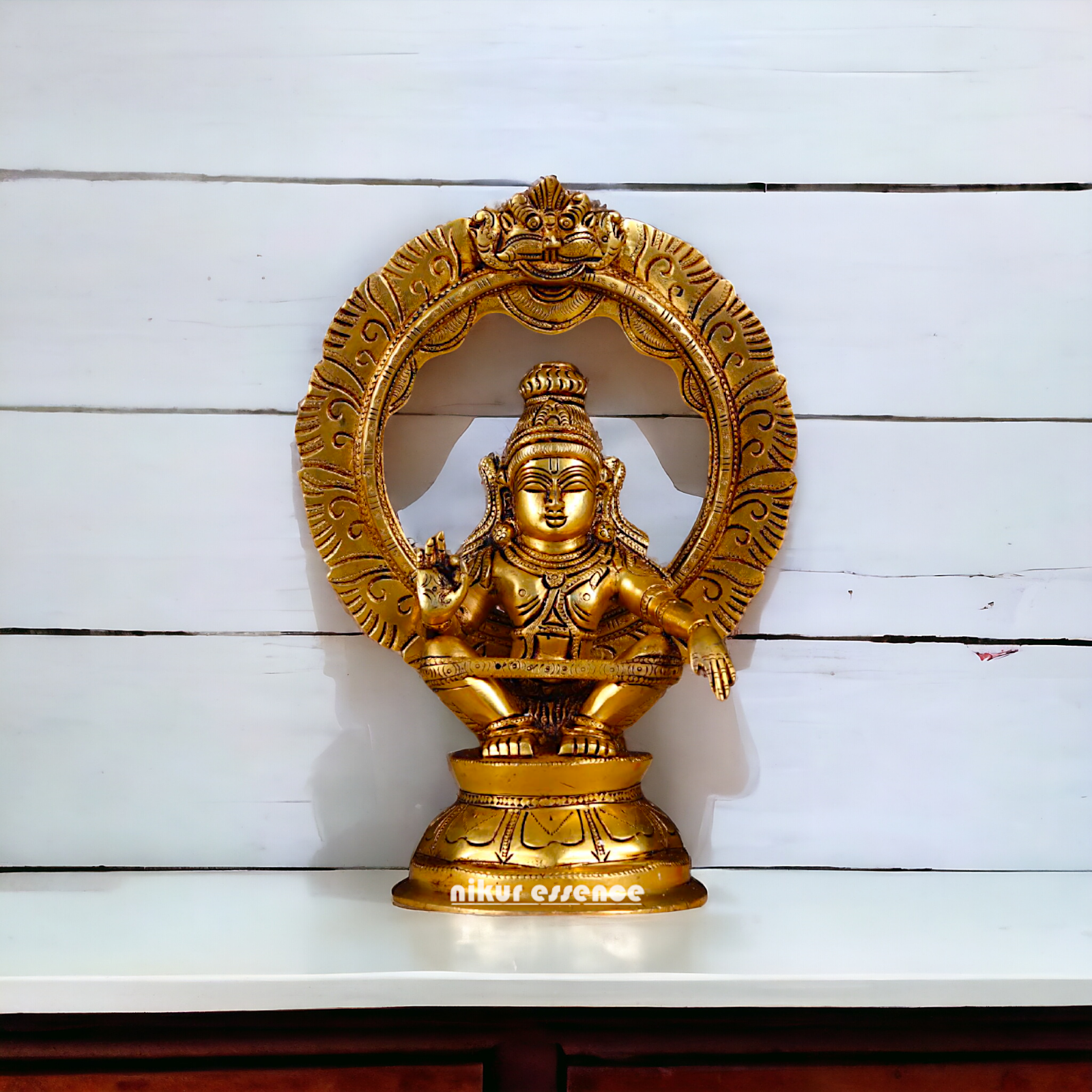 Lord Ayyappa Ayyappan Murugan Solid Brass Idol - 10 Inches