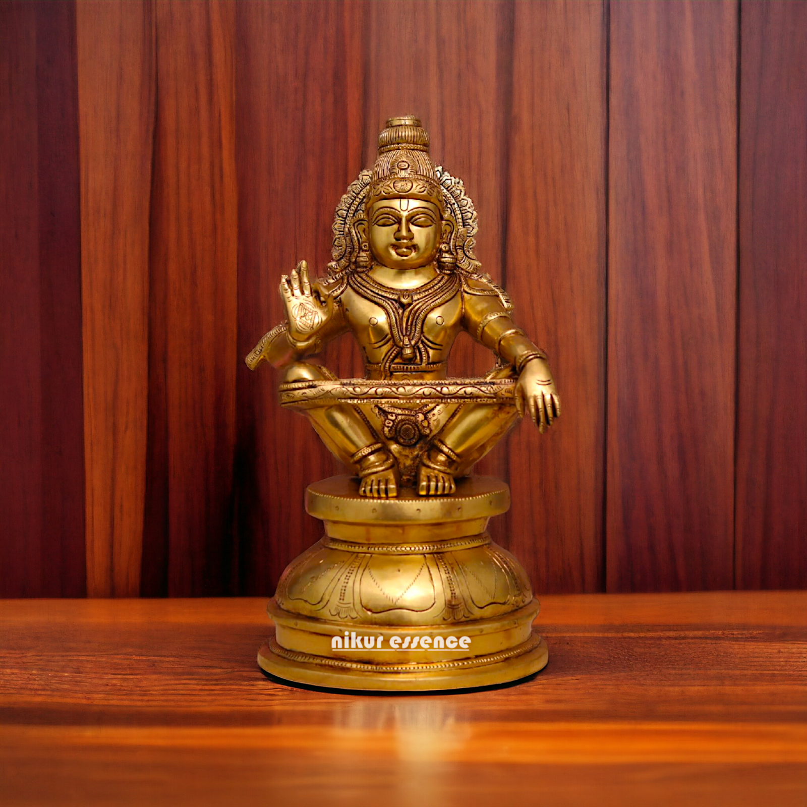 Shop Ayyapa Murugan Solid Brass Idol - 15 Inches