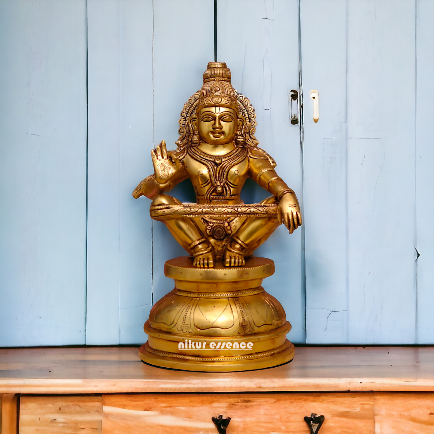 Shop Ayyapa Murugan Solid Brass Idol - 15 Inches