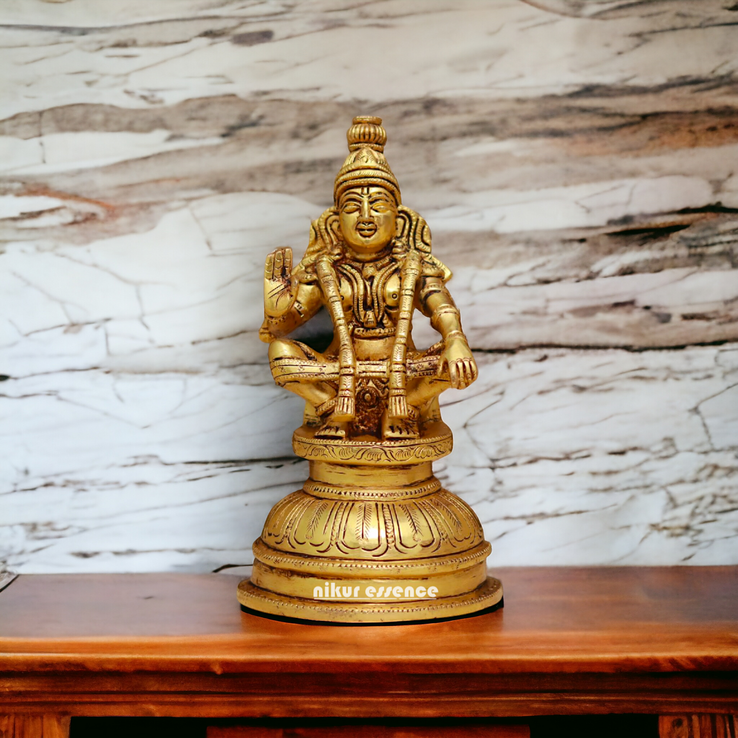 Lord Ayyappa Swamy Brass idol - 5.3 Inches