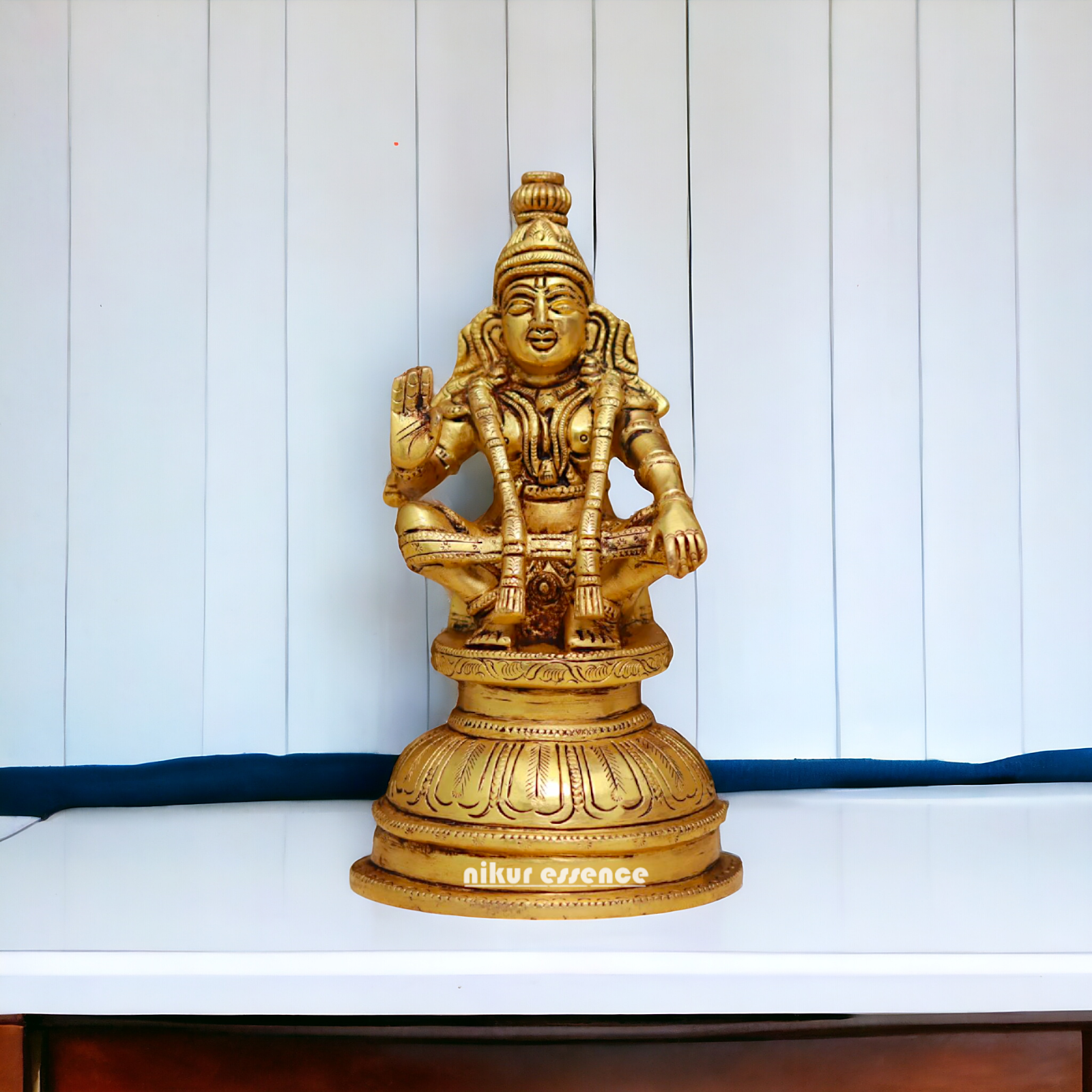 Lord Ayyappa Swamy Brass idol - 5.3 Inches