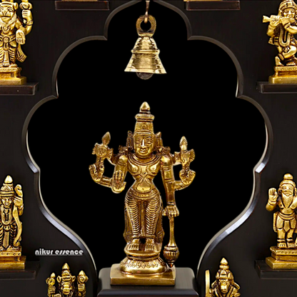 Buy Vishnu with dashavtar Brass Solid idol - 14 inches