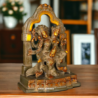 Big Lakshmi Narayana with Garuda Brass statue - 12 inches